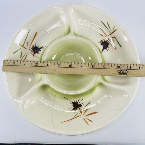 LANE & CO Chip and Dip Tray Relish Crudite Platter Atomic MCM Asian 3060 CA - Picture 7 of 12